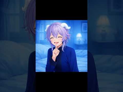 【角あり】"...This is our little secret, just between us two..." 🤫💜 AI Anime Short